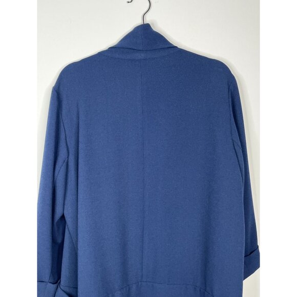 Time and Tru Plus 2X Blue Cardigan Open Front Long Sleeve Women’s 20 - Picture 10 of 13